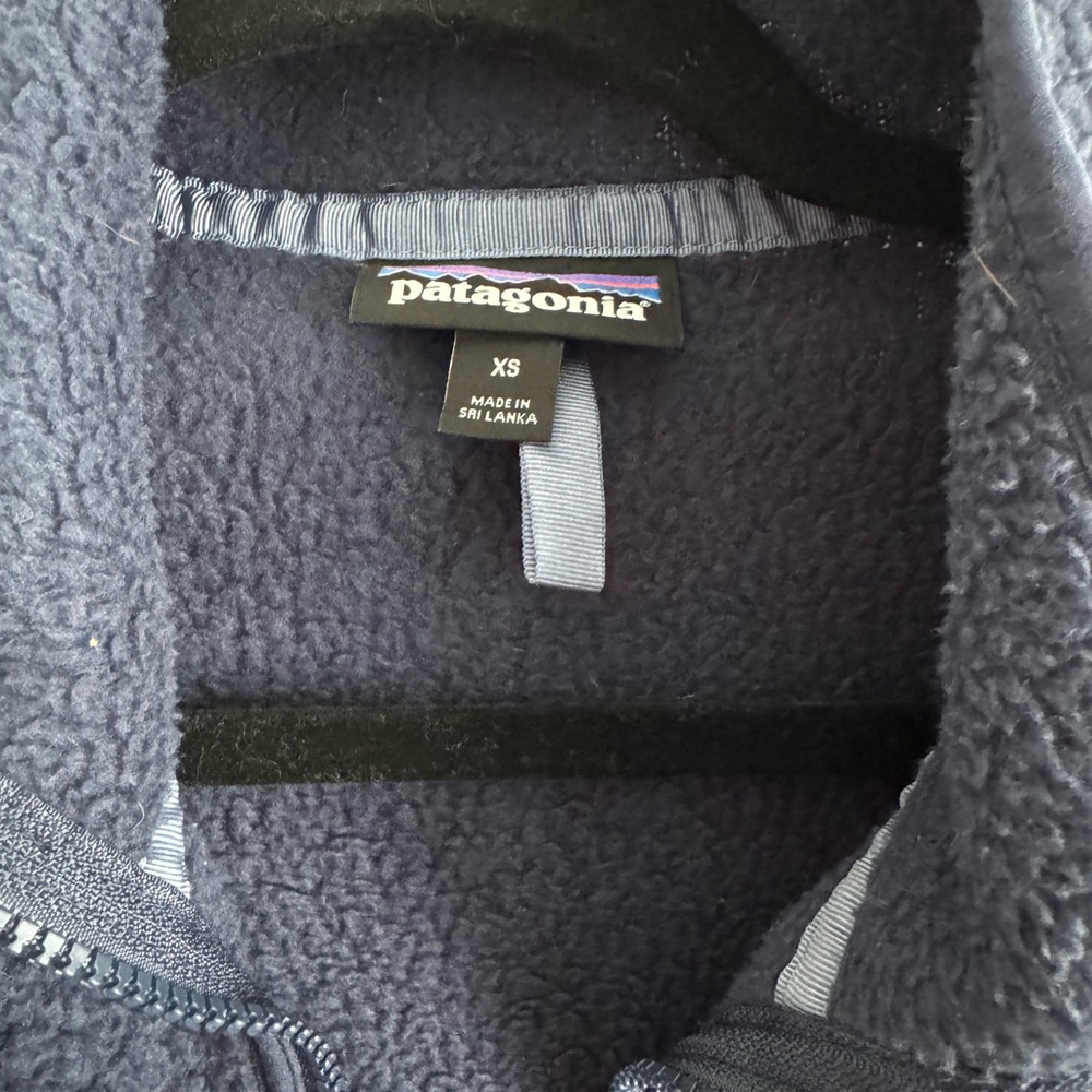 Patagonia Marsupial Dark Blue Fleece half zip - Picture 4 of 4